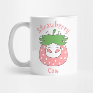 Pink Strawberry Cow Mug